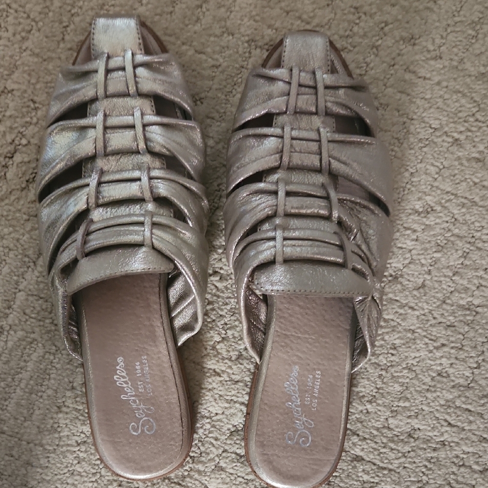 Seychelles Women's Metallic Slide Sandals